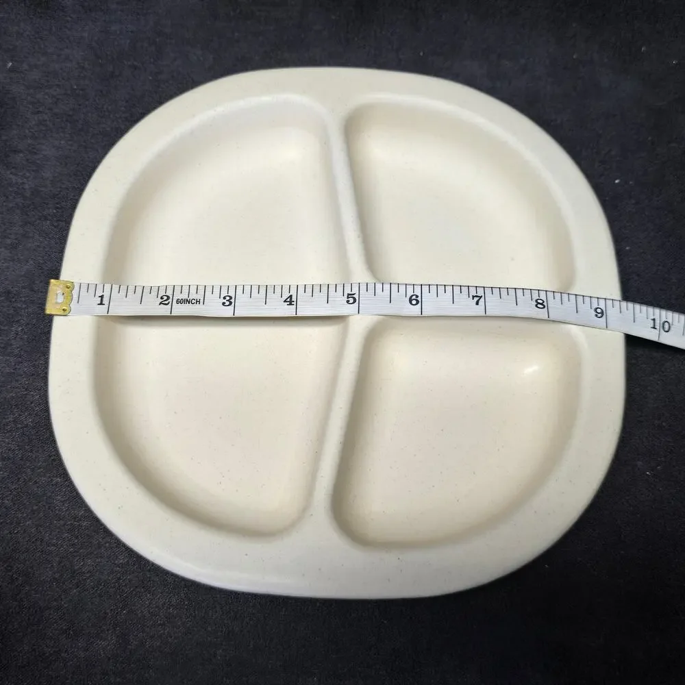 Vintage Rubbermaid Microwave Heatables Cookware Divided Plate Microwavable Dish